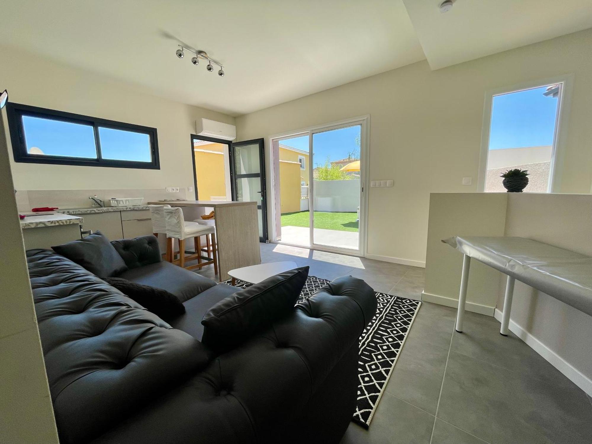 Appartement Souplex Jardin Proche Autoroute, Plages Et Attractions, Wifi - Tv, Calme Bessan Ngoại thất bức ảnh